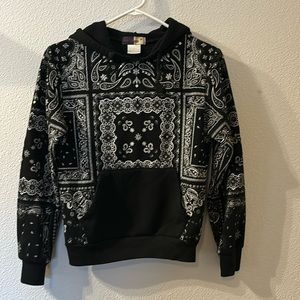 DN Jeans pailsey print hoodie size 12
